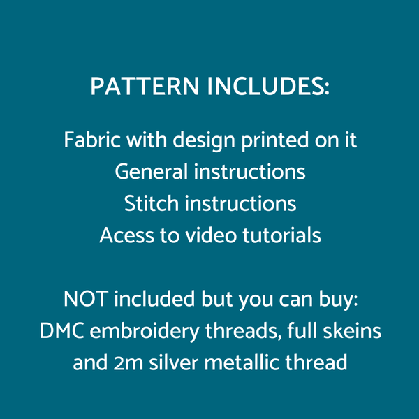 Winter embroidery pattern contents