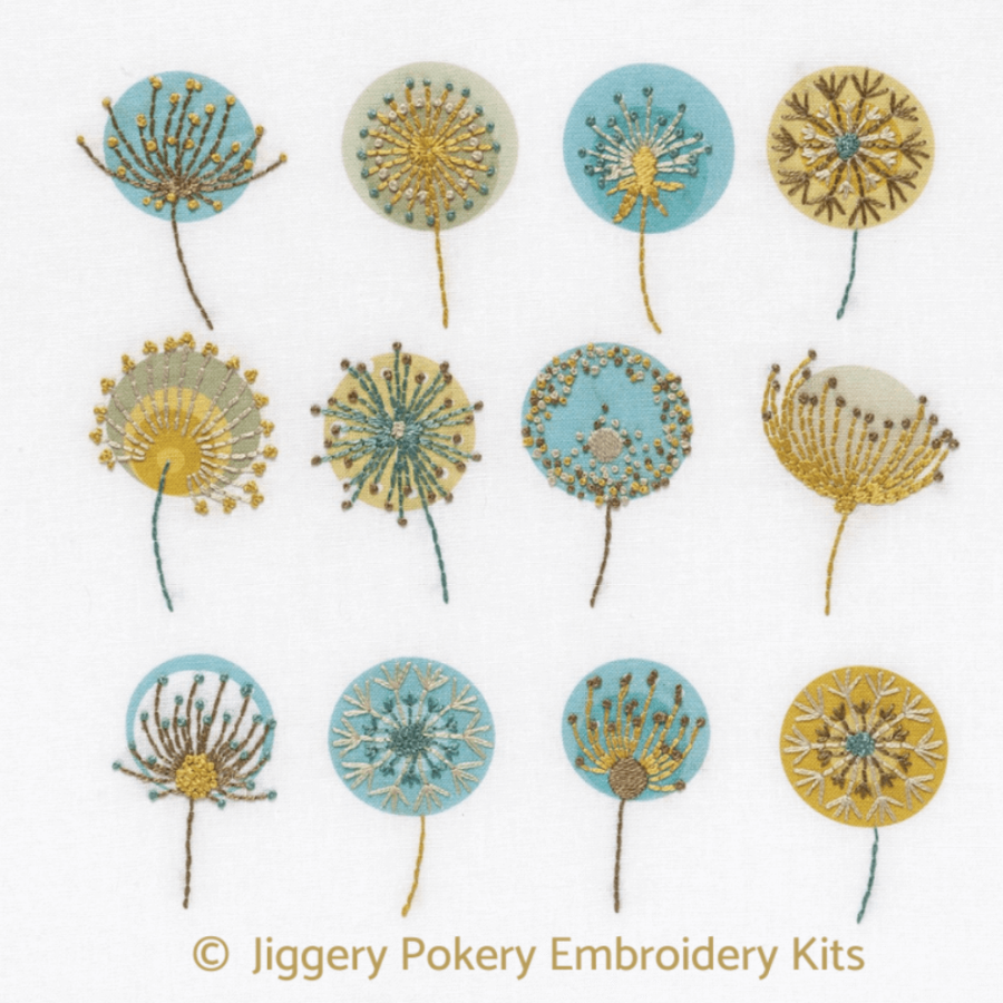 Dandelions embroidery kit by Jiggery Pokery