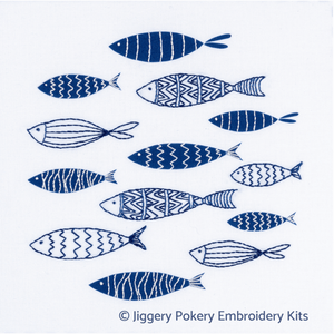 Fish embroidery kit by Jiggery Pokery