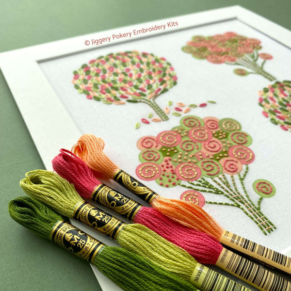 Spring embroidery kit