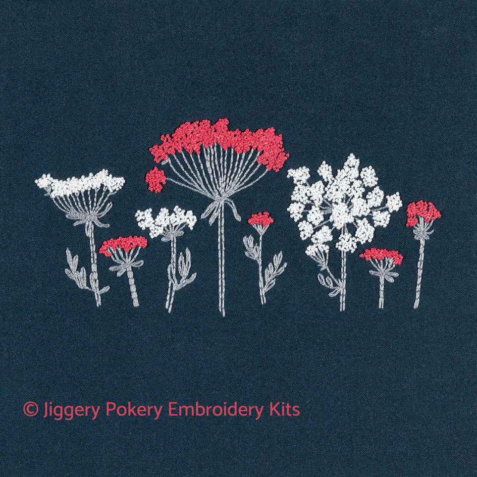 Wildflower embroidery kit by Jiggery Pokery